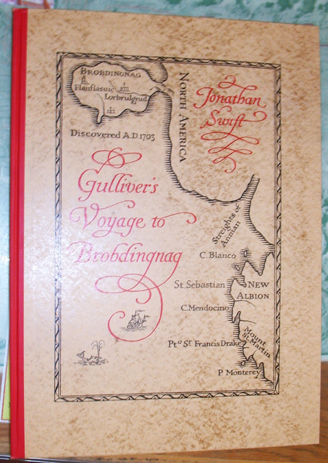 Gulliver's Voyage to Brobdingnag front board