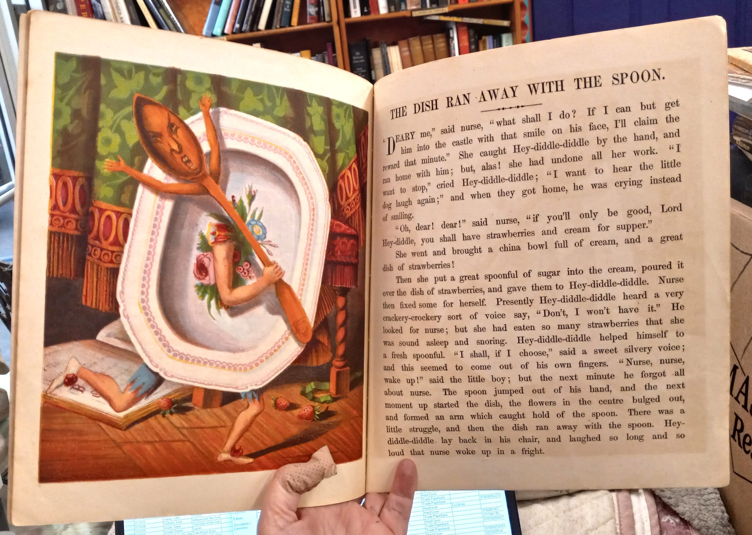 Hey Diddle Diddle pages with color plate