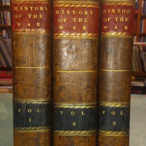 History of the War spines of all three volumes