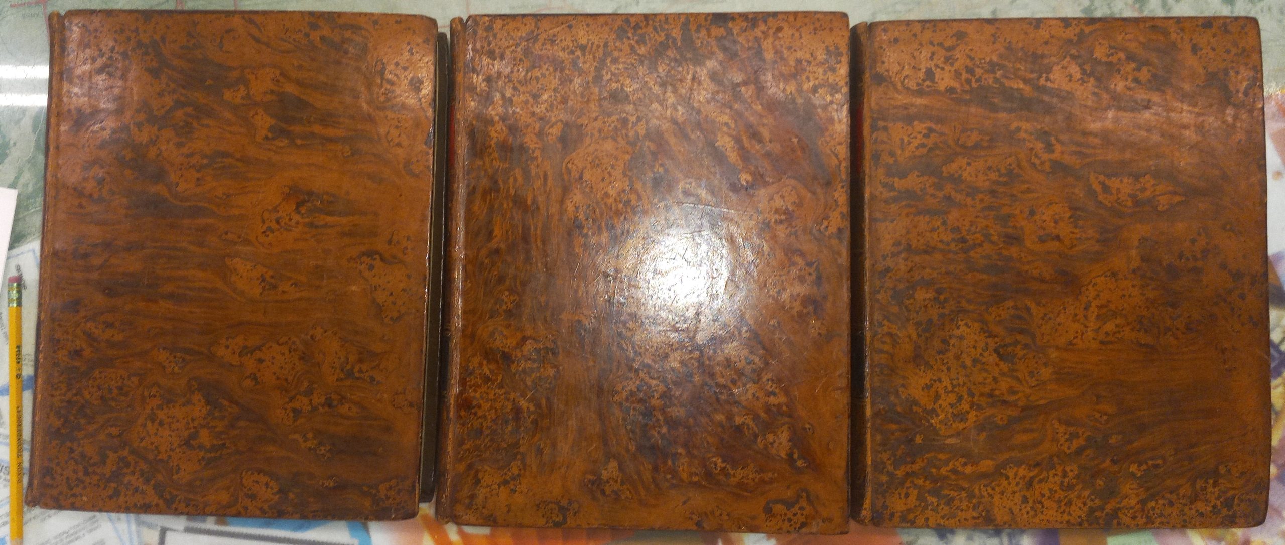 History of the War front boards of all three volumes