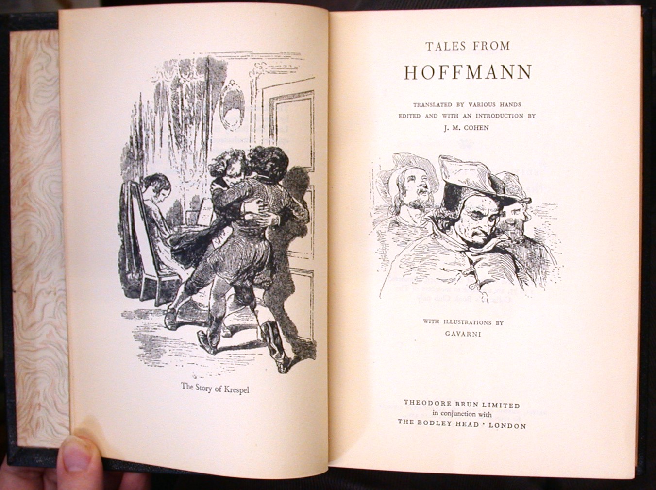 Tales from Hoffmann title page and frontispiece