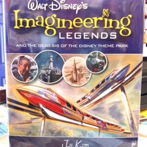 Walt Disney's Imagineering Legends tipped-in WED Imagineering page with inscriptions and signatures of X. Tencio