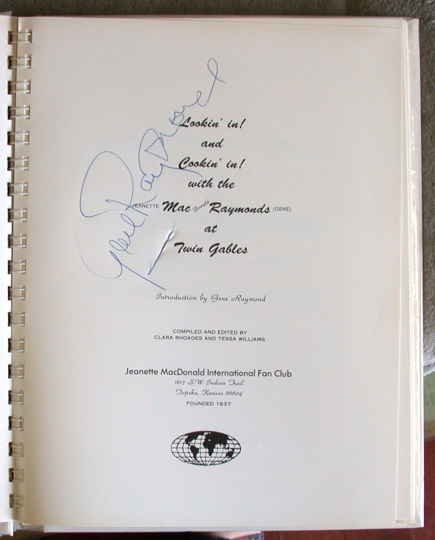 Signed title page of Lookin' in