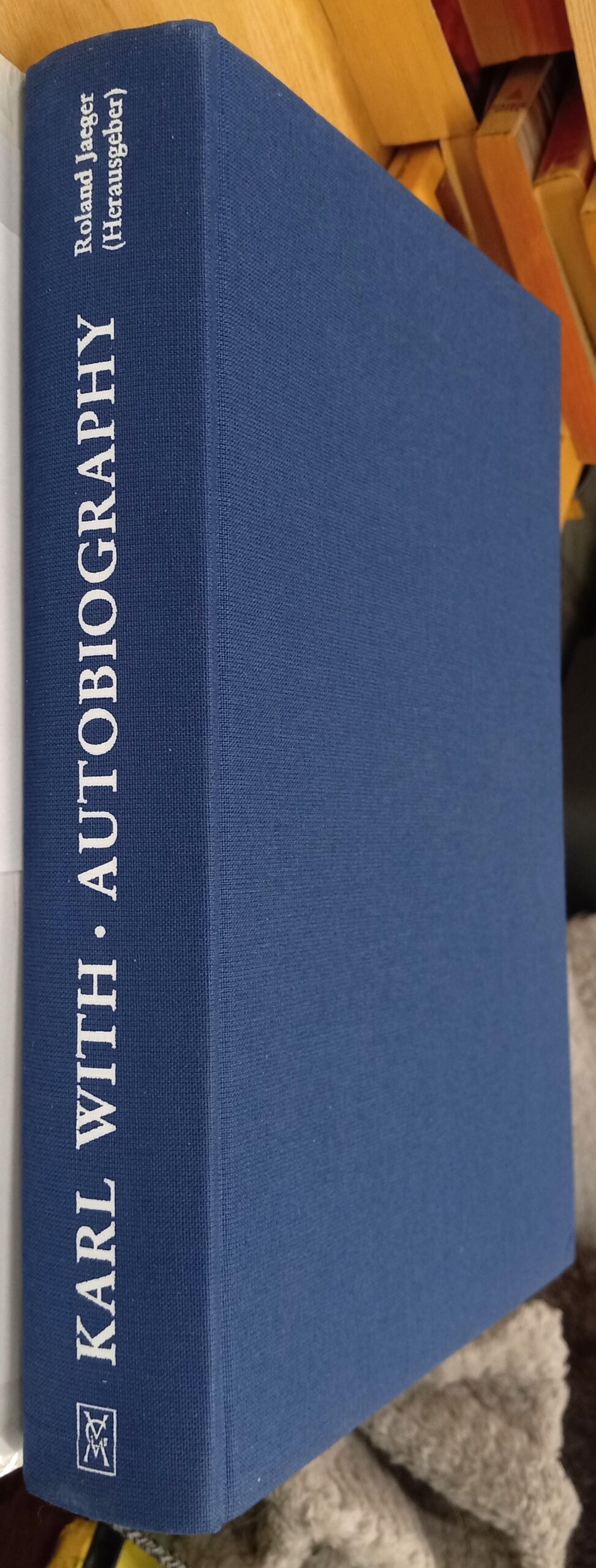 Karl With Autobiography of Ideas binding spine and front board