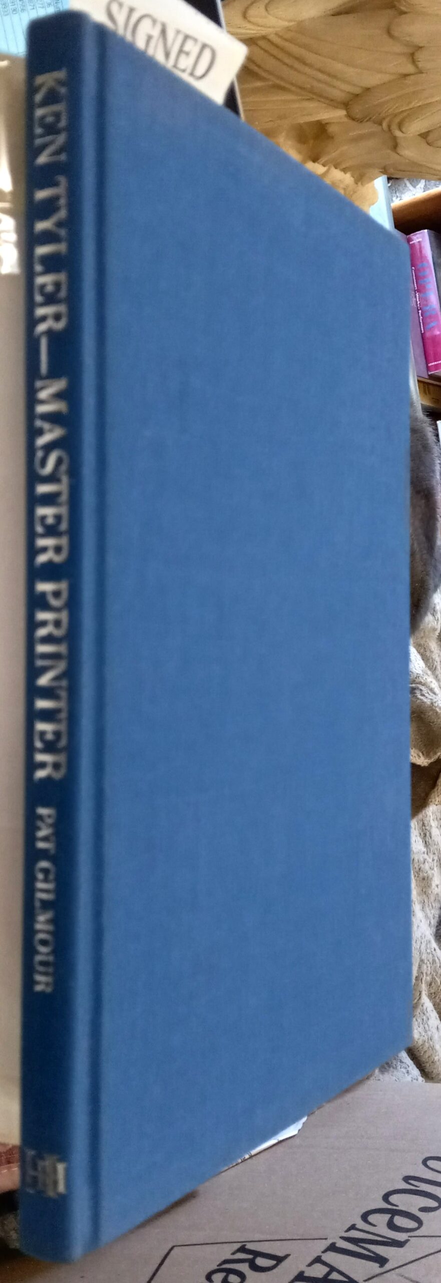 Ken Tyler Master Printer binding spine and front board