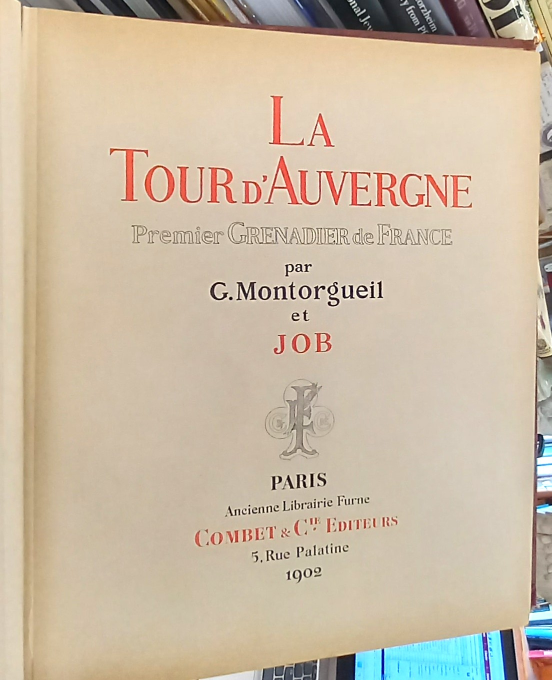 La Tour d'Auvergne title page