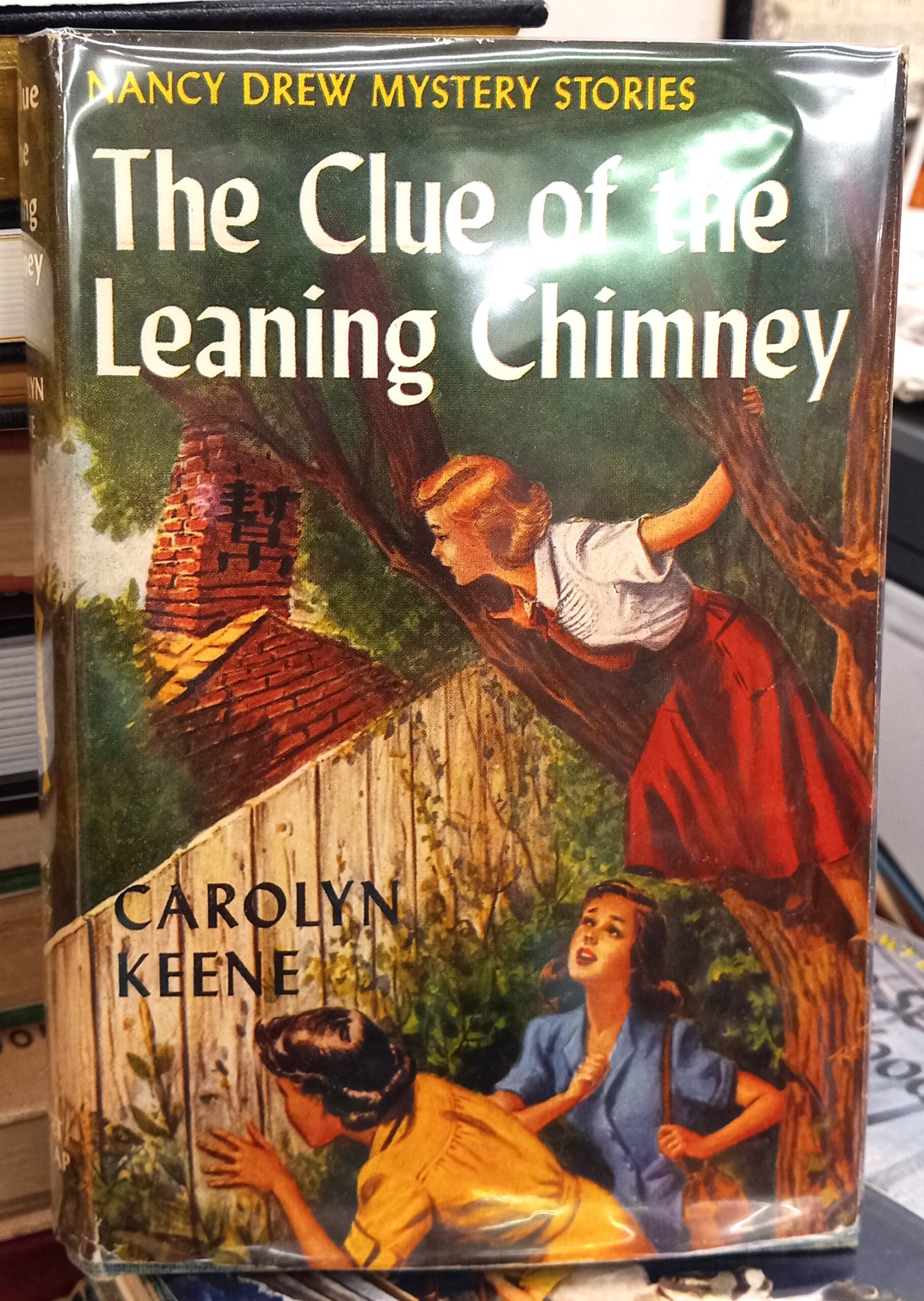 The Clue of the Leaning Chimney jacket front
