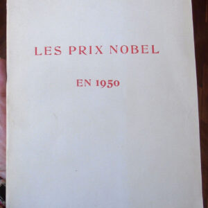 Les Prix Nobel cover