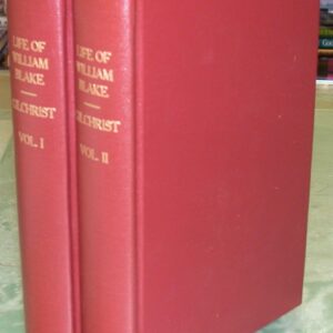 Life of William Blake spines of both volumes and front board of Volume 2