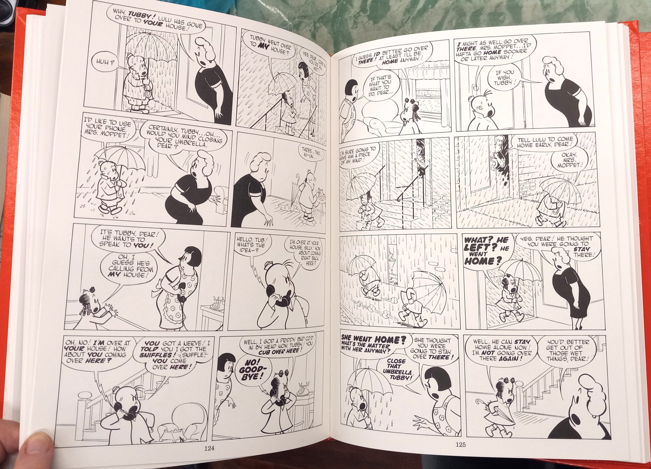 Pages from one volume of The Little Lulu Library 1950-1951