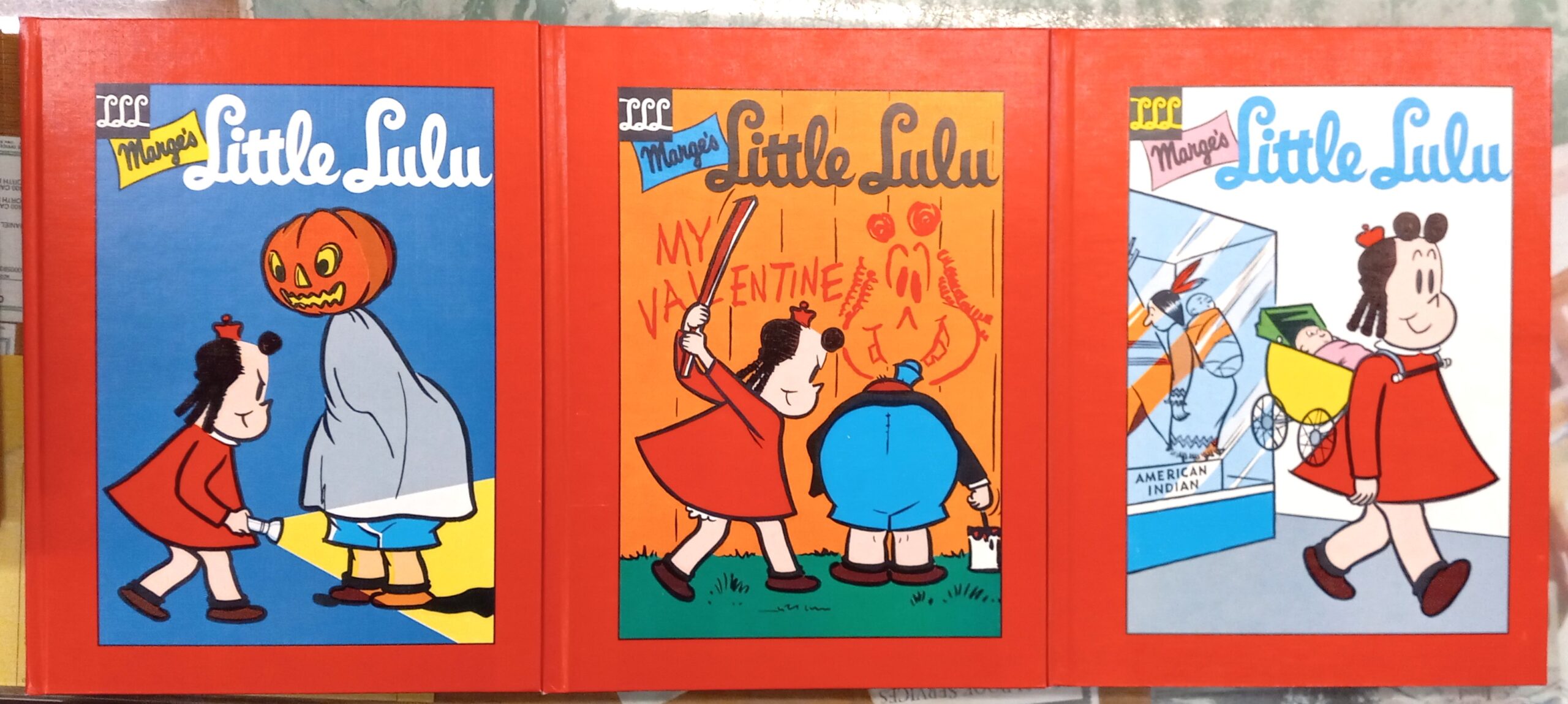 Little Lulu Set Four front boards of all three volumes