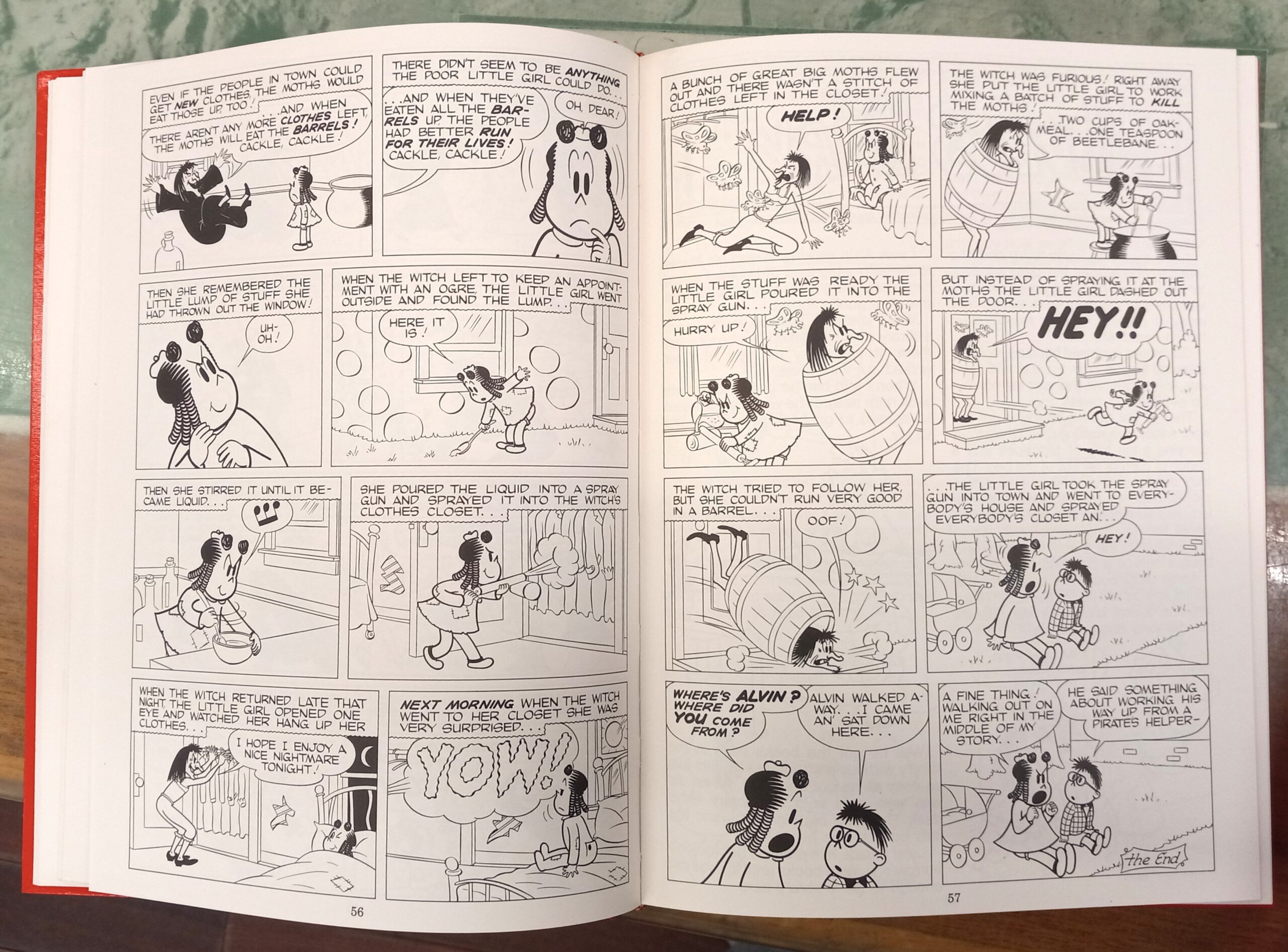 Pages from one volume of The Little Lulu Library 1954-1955