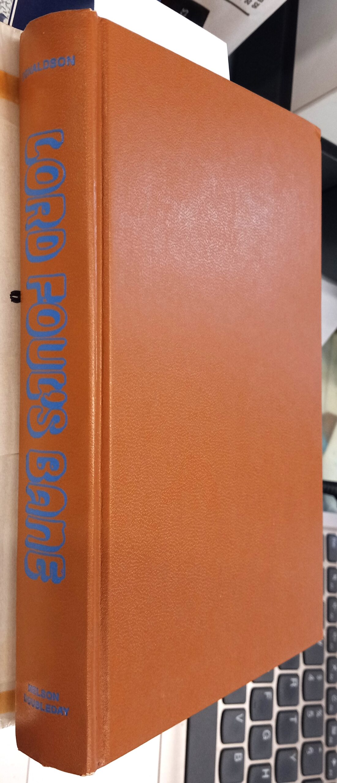 Lord Foul's Bane binding spine and front board