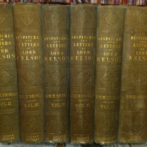 Dispatches and Letters of Lord Nelson spines of all volumes