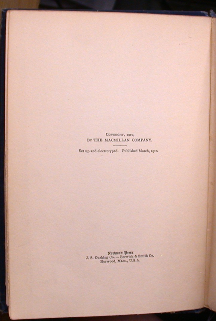 Lost Face copyright page