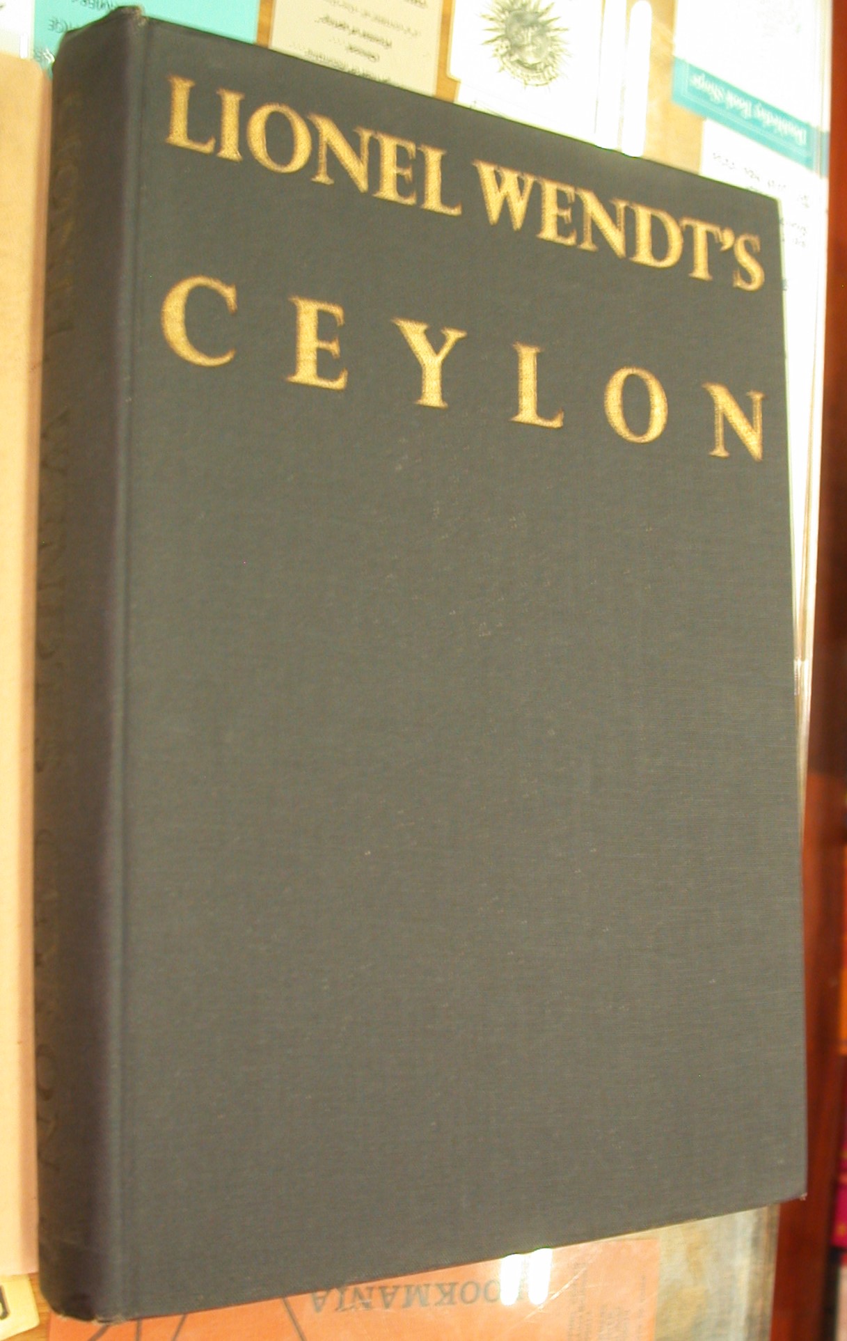 Front board for Lionel Wendt's Ceylon