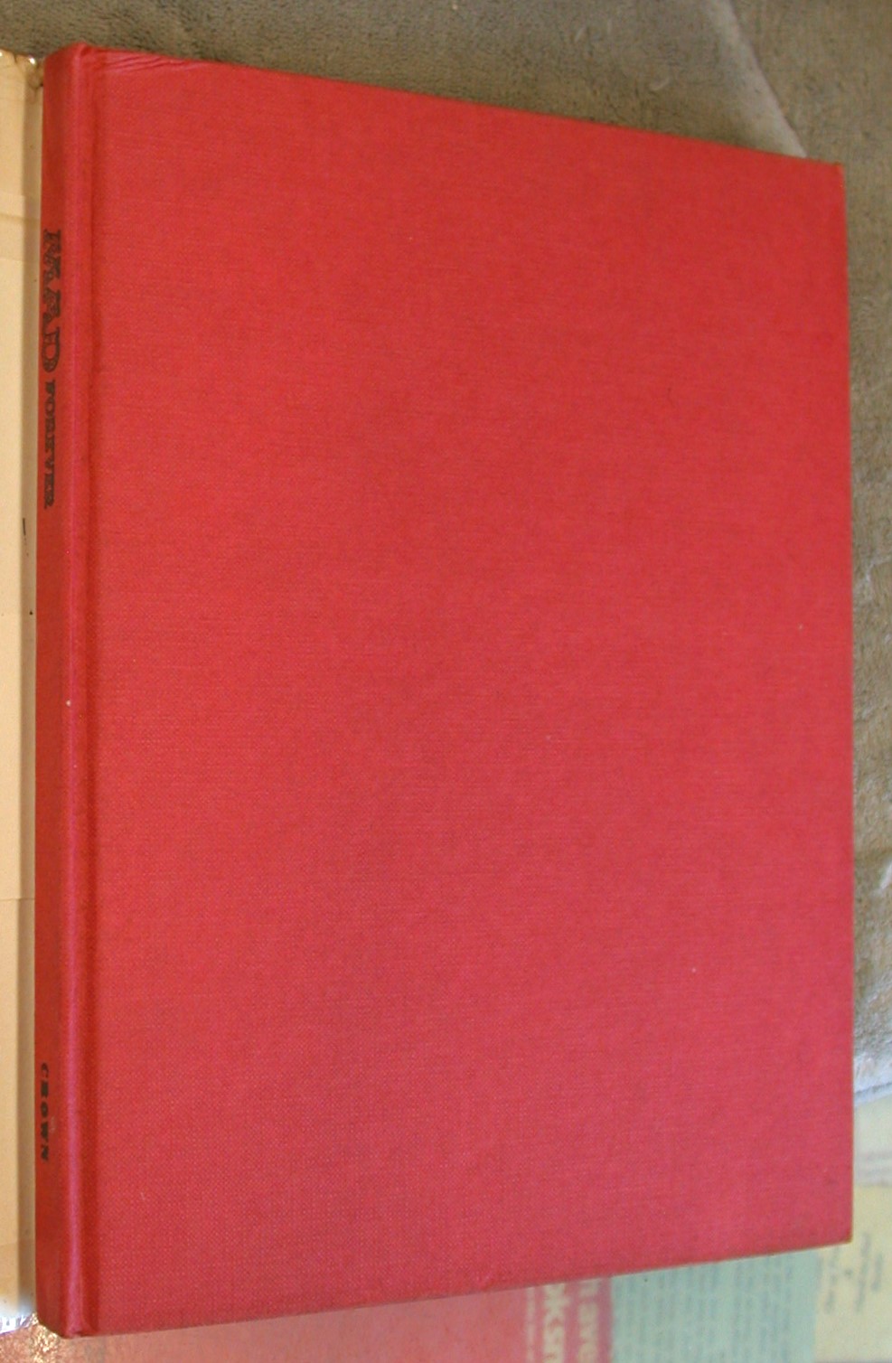 Spine and front board from Mad Forever
