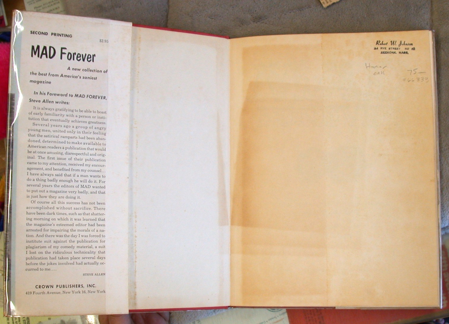 Front endpapers from Mad Forever