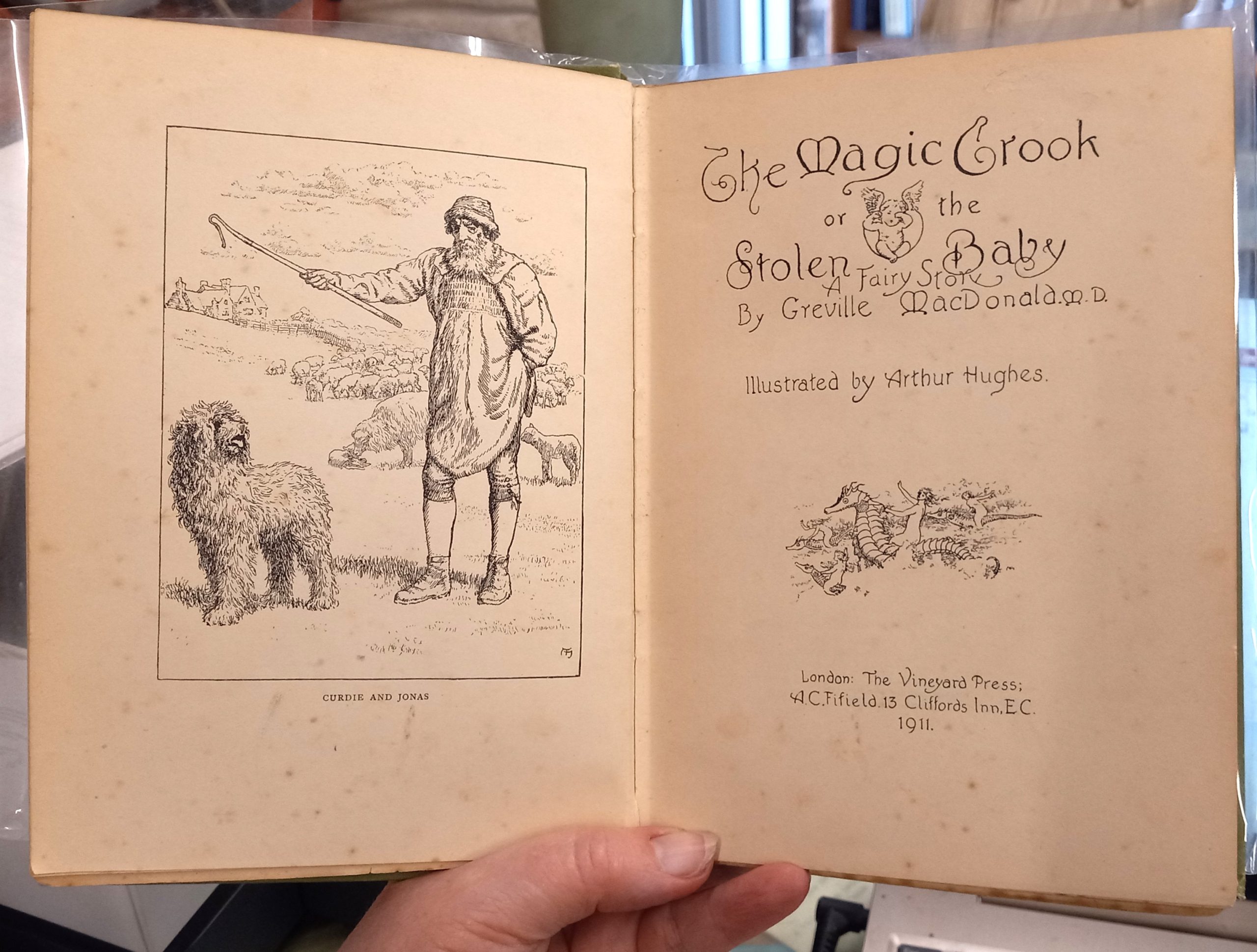 The Magic Crook or the Stolen Baby title page and frontispiece