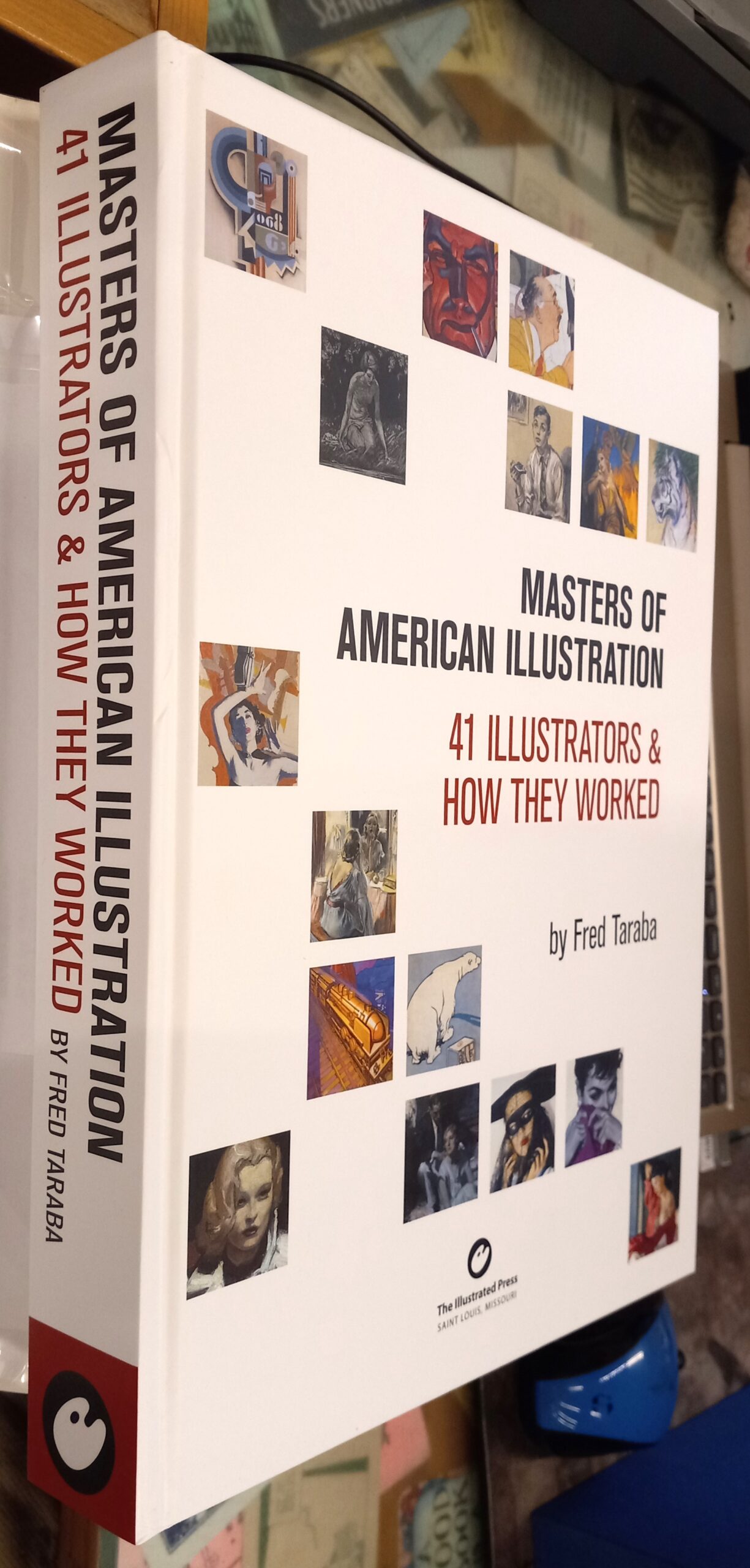 Masters of American Illustrations spine and front board