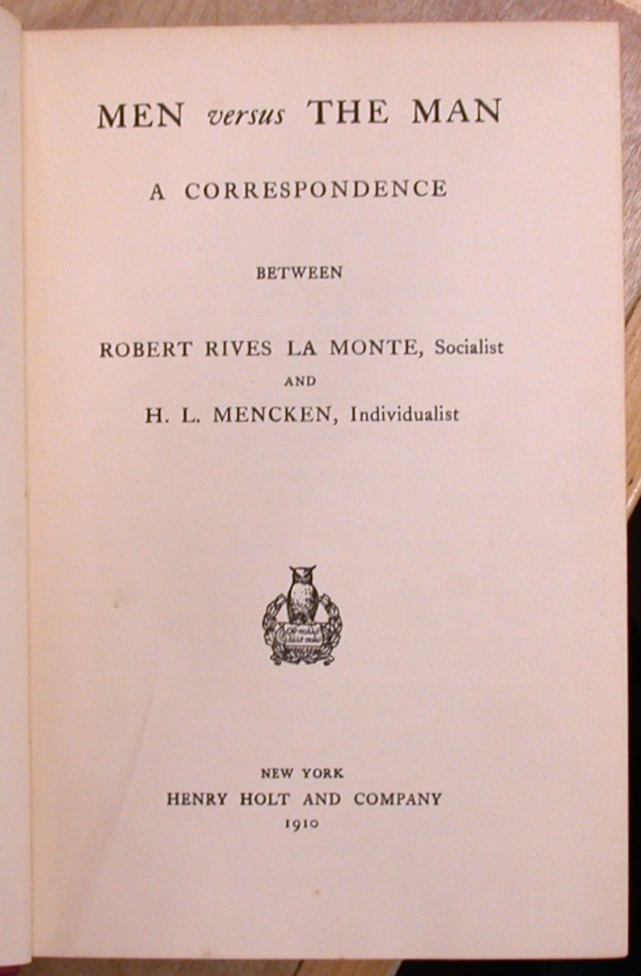 Men Versus the Man title page
