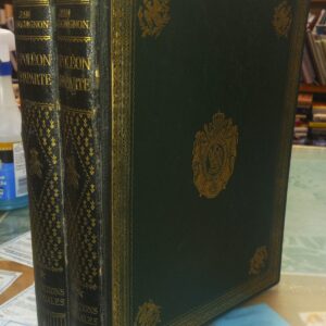 Napoleon Bonaparte spines of both volumes and front board of one