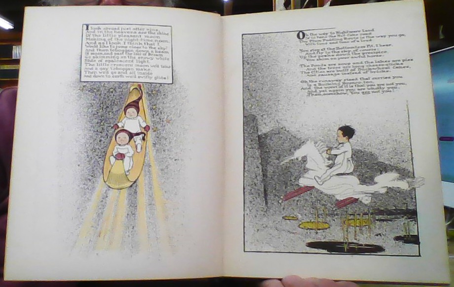 Nightmare Land pages with color illustrations