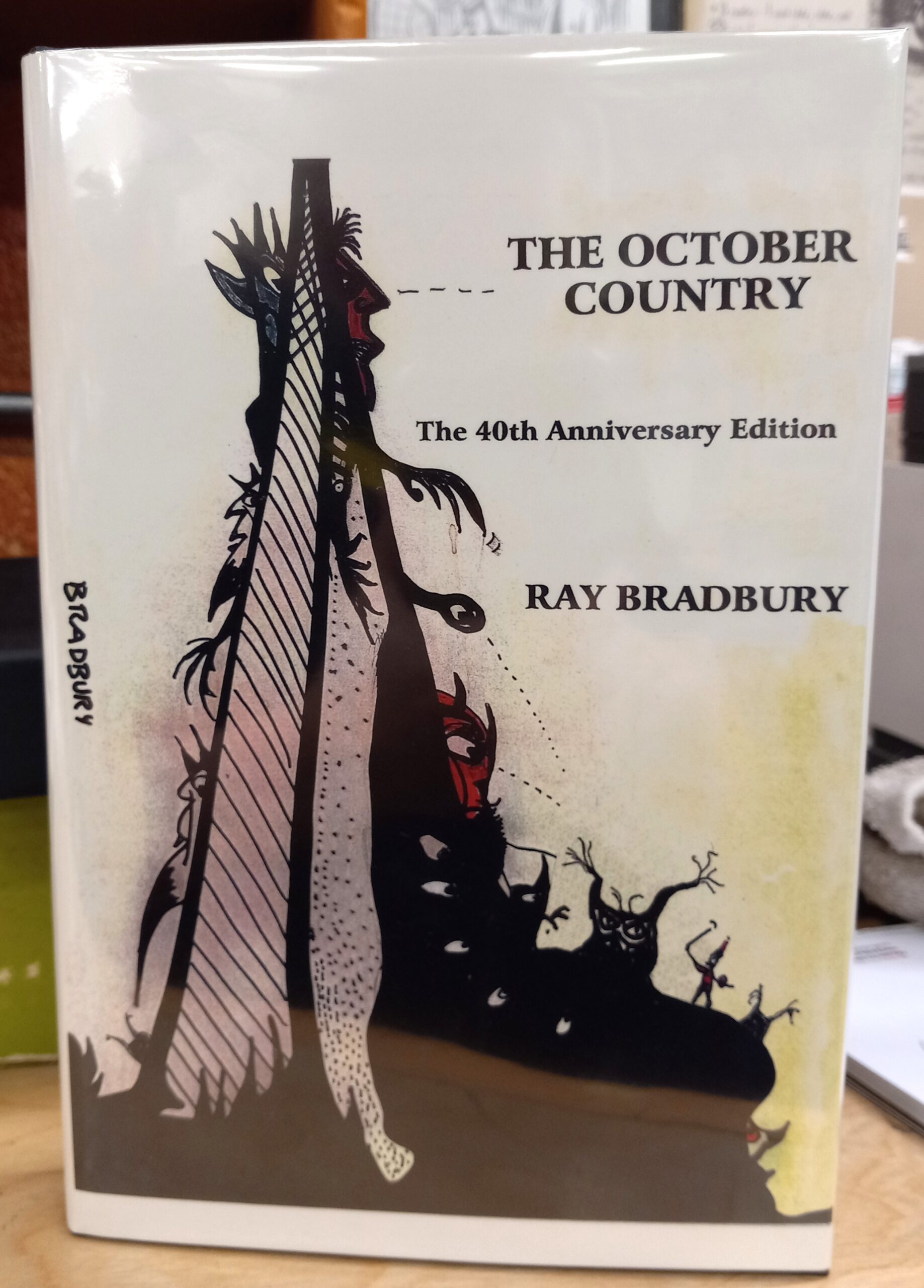 The October Country limitation page with signatures of Ray Bradbury