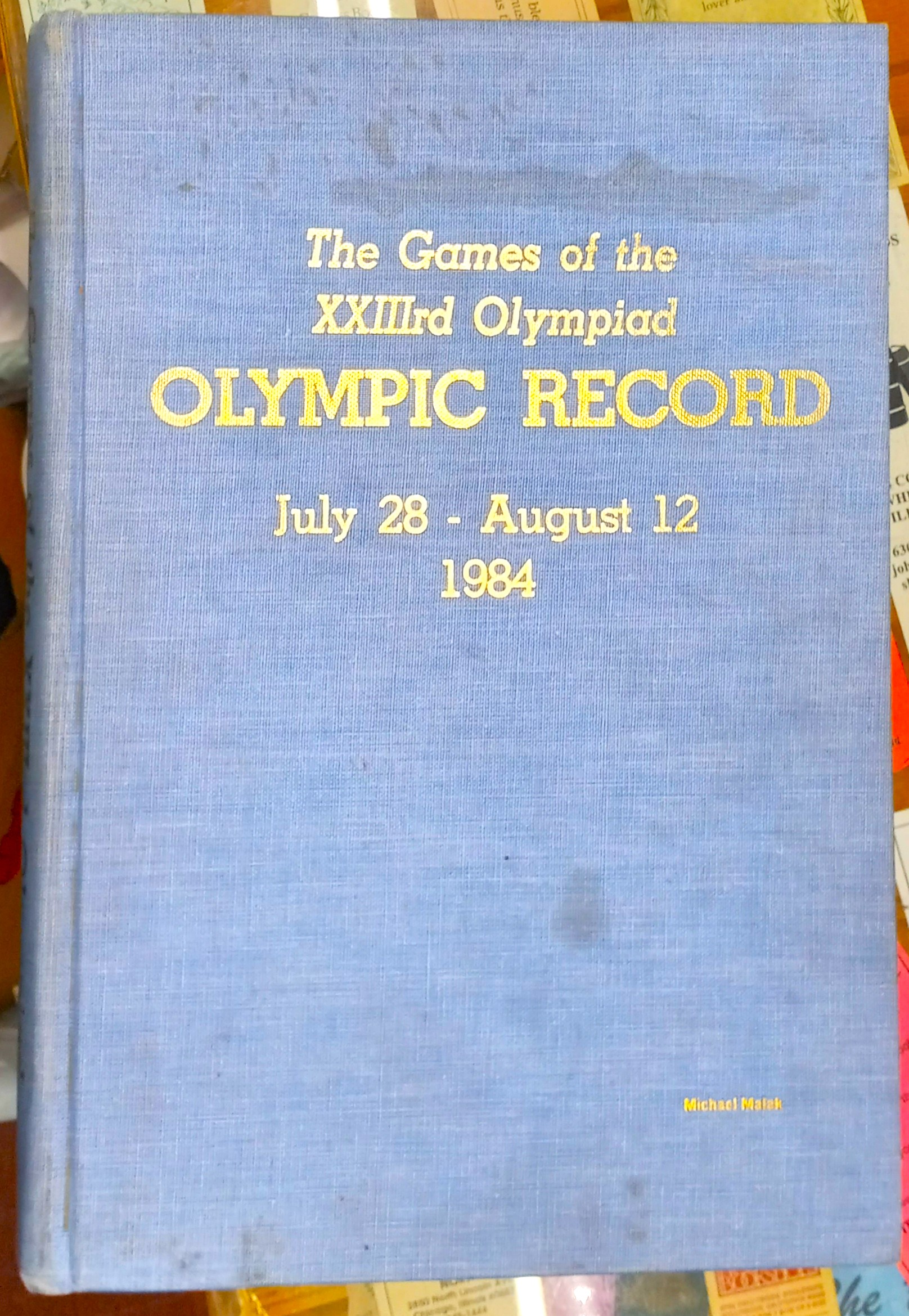 Olympic Record front board
