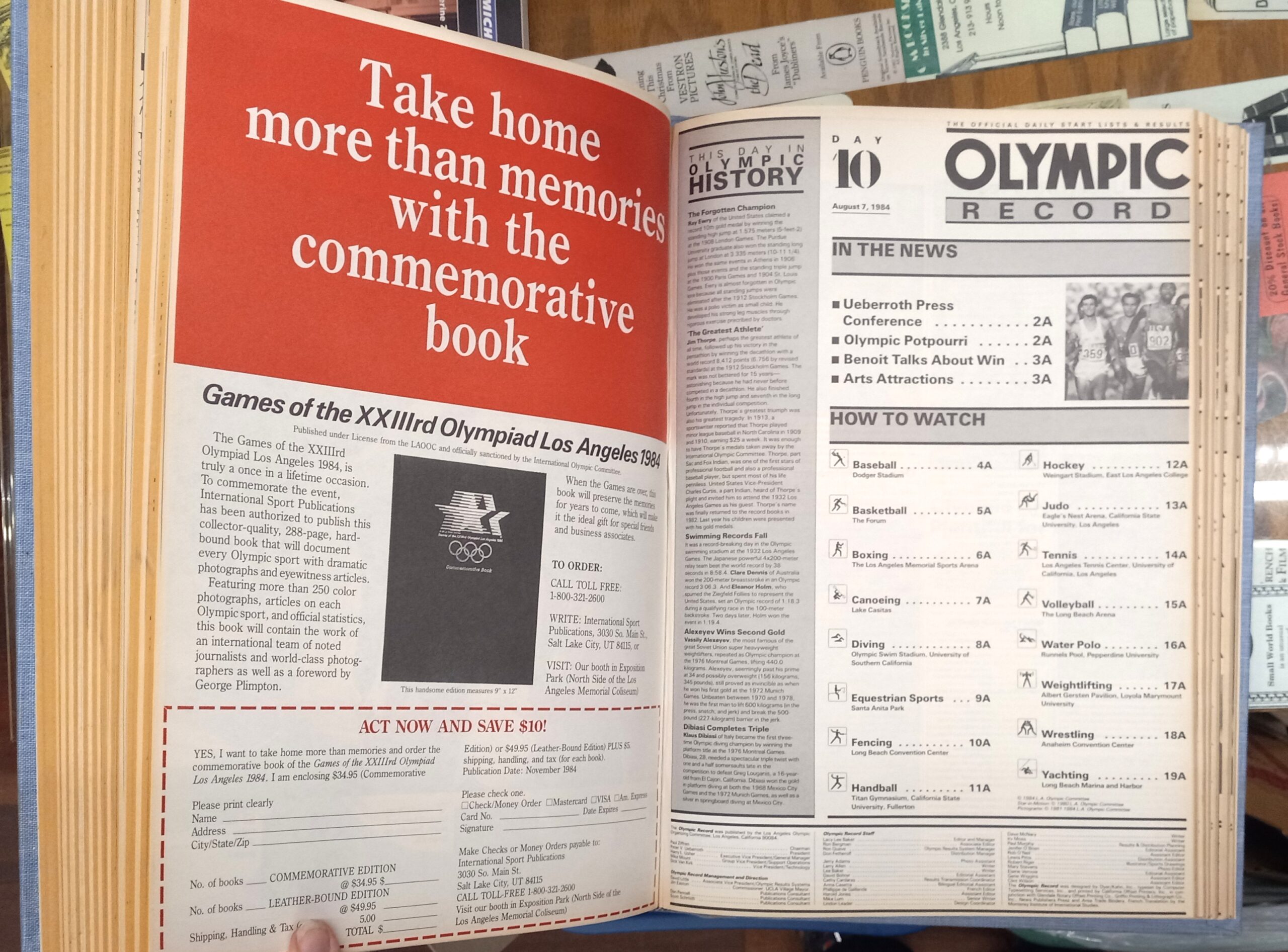 Olympic Record pages