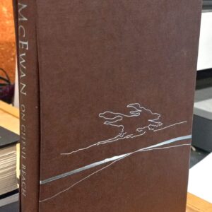 On Chesil Beach spine of book inside slipcase