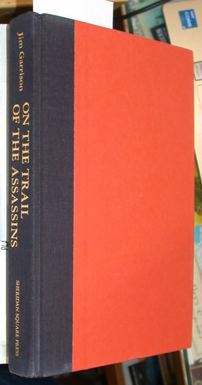 On the Trail of the Assassins binding spine and front board