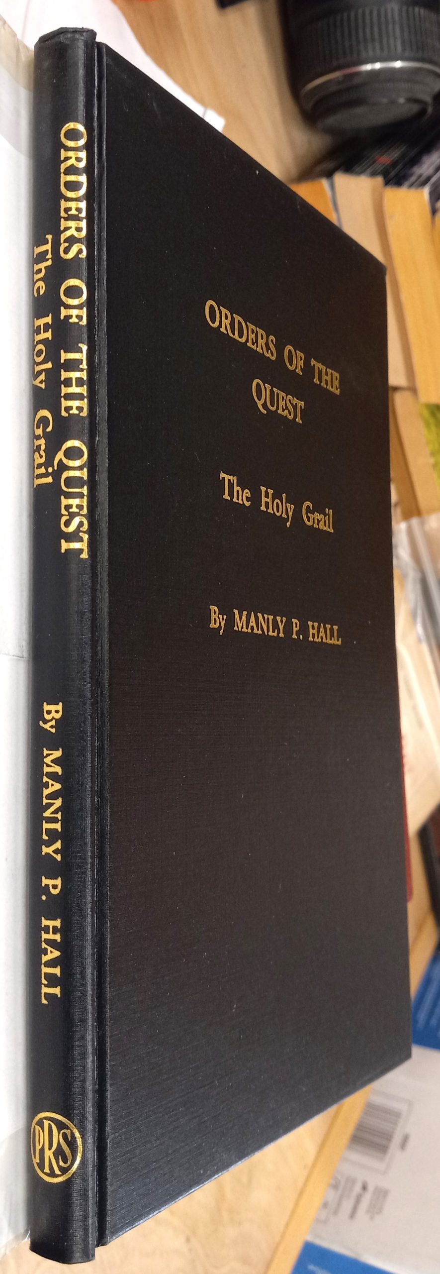 Orders of the Quest binding spine and front board