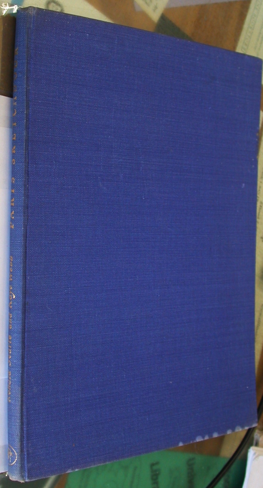Paris Sketchbook binding spine and front board