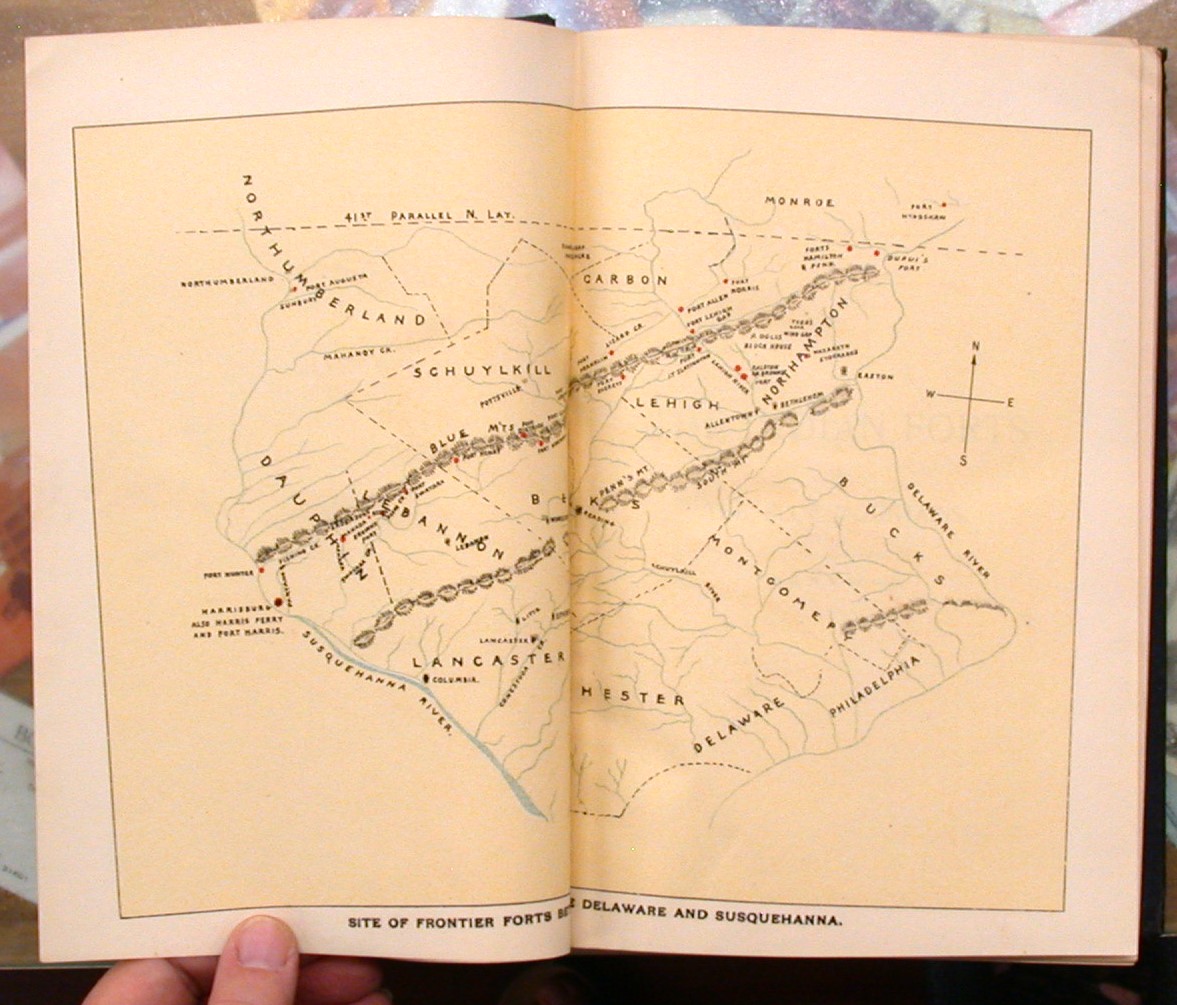 Frontier Forts of Pennsylvania two-page map