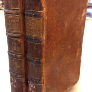 Physica Generalis Physica Particularis spines of both volumes and front board of Volume Two