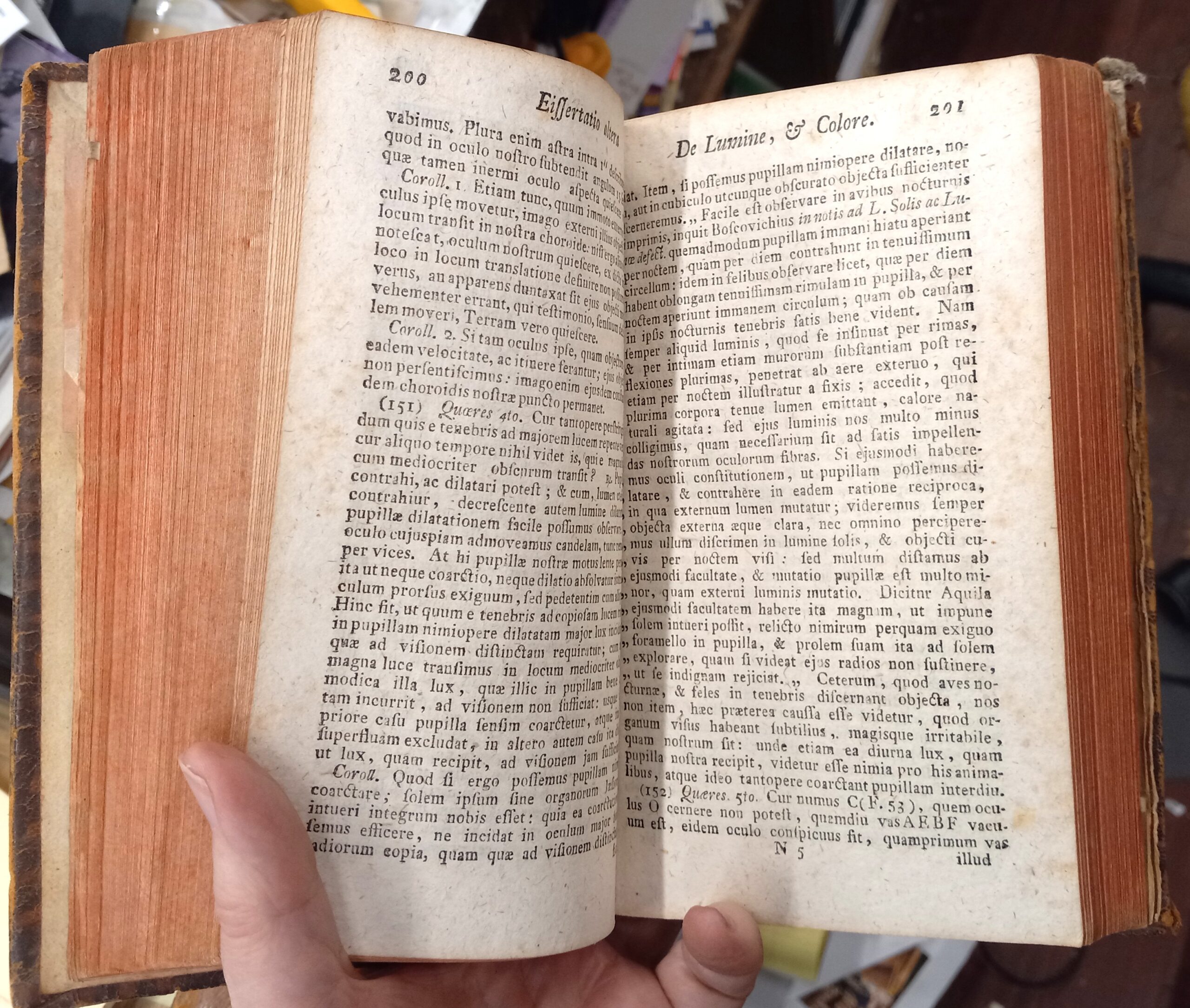 Physica Generalis Physica Particularis pages in Latin