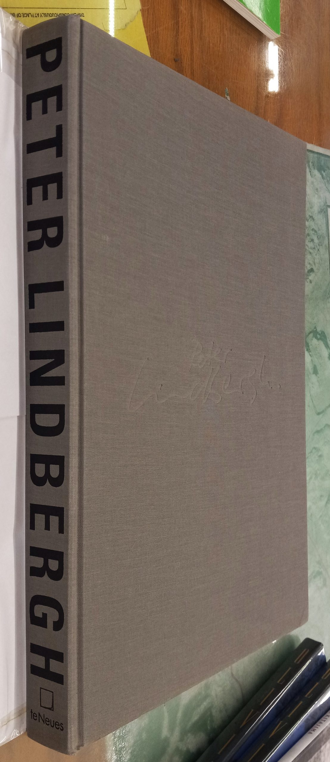 Peter Lindbergh binding spine and front board