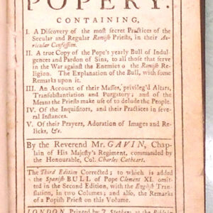 Master-Key to Popery title page