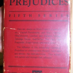 Prejudices Fifth Series jacket front