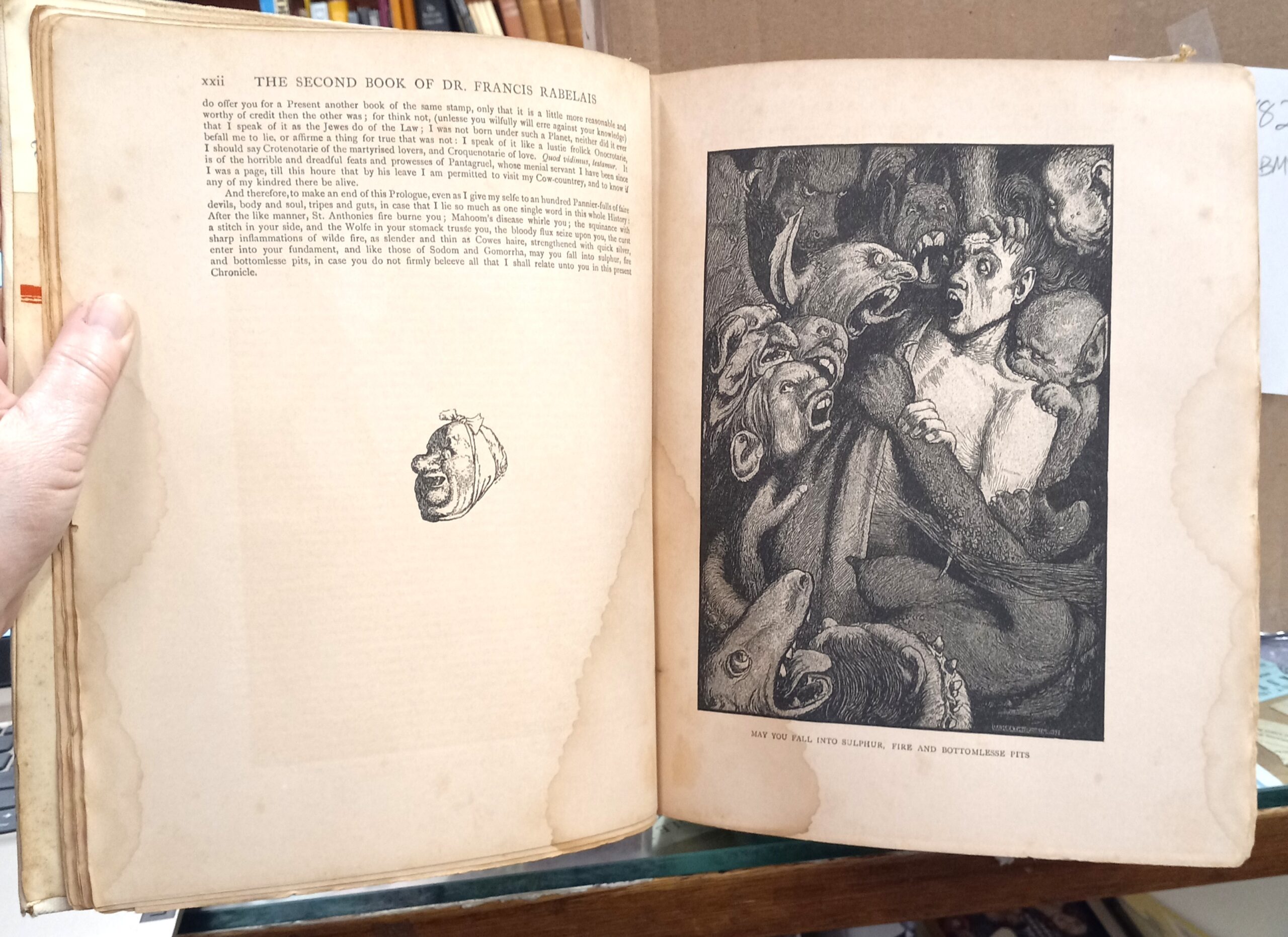 Rabelais pages with illustrations