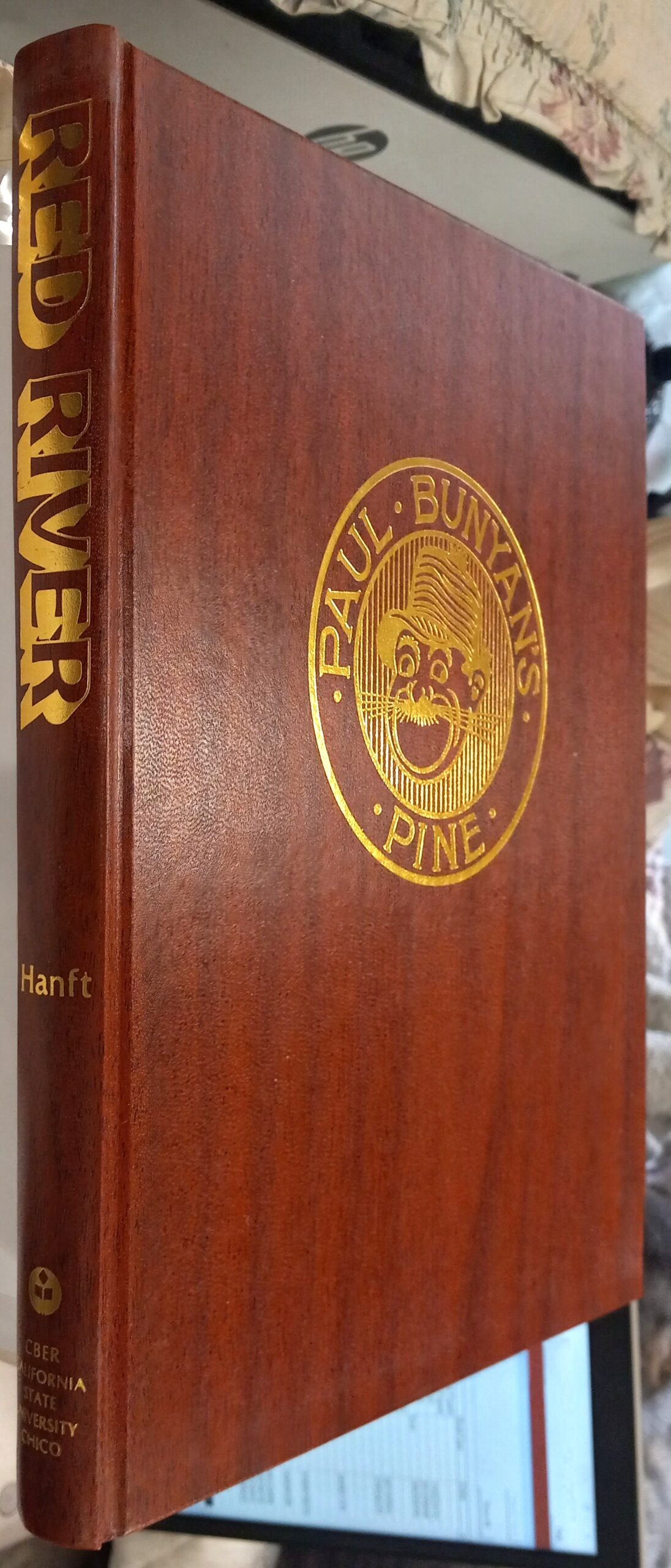 Red River binding spine and front board