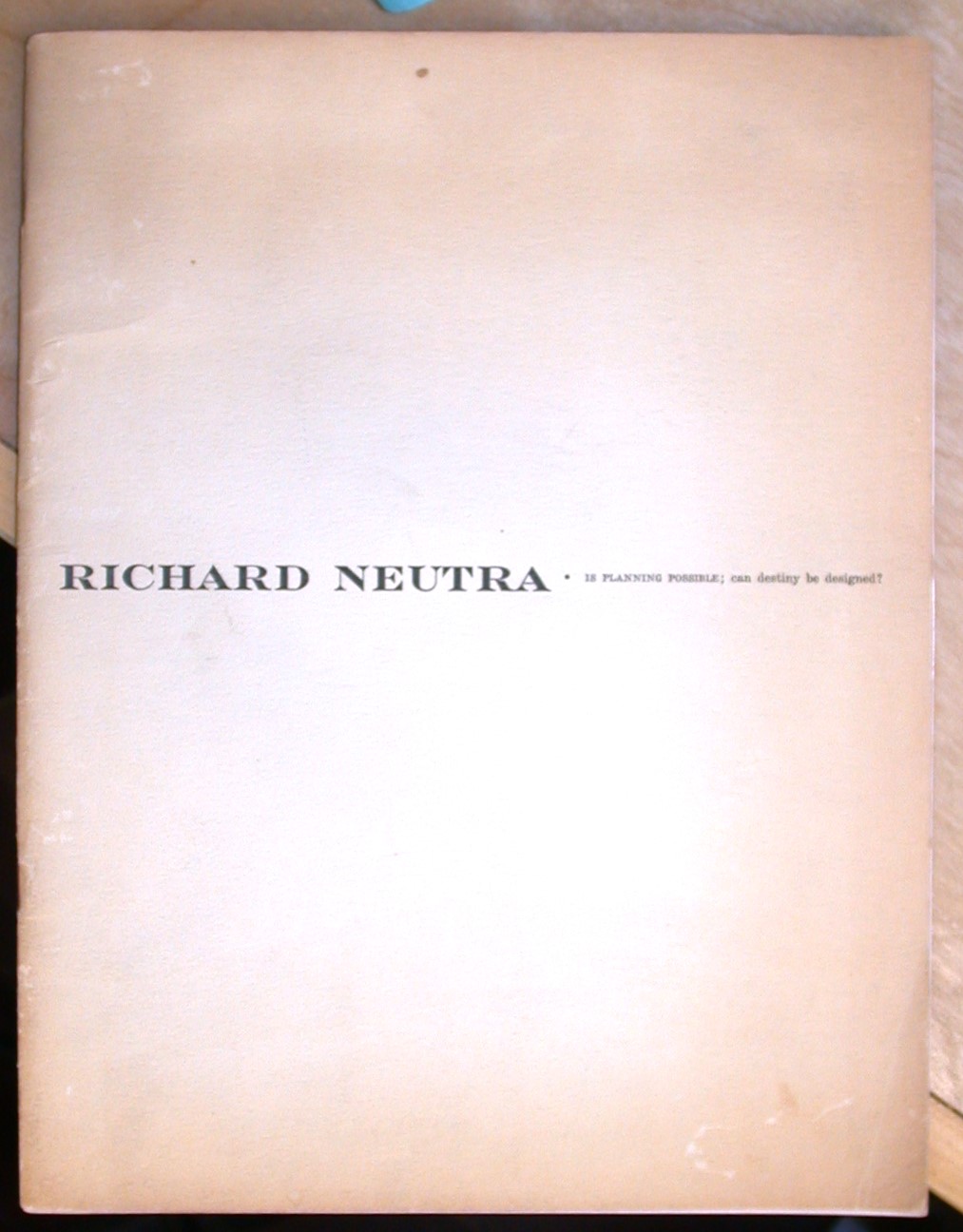 Richard Neutra front cover