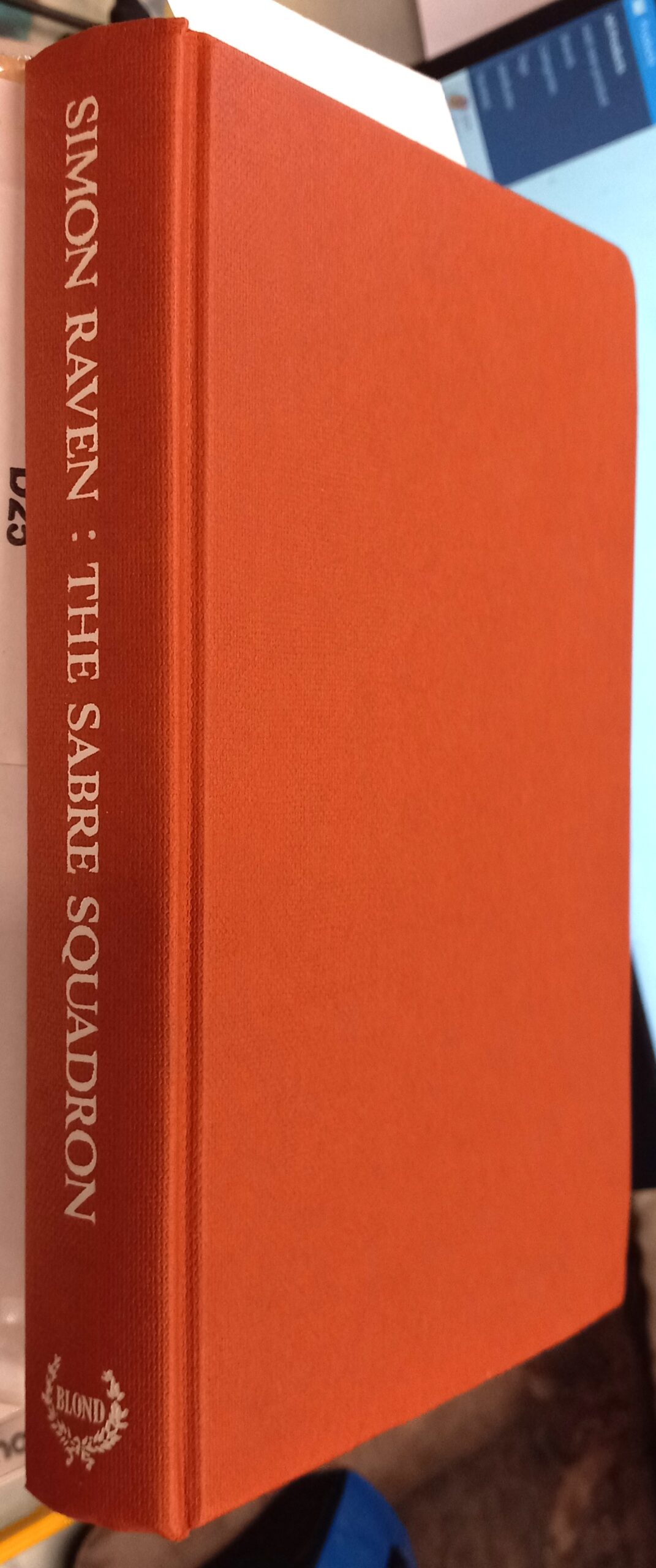 The Sabre Squadron binding spine and front board
