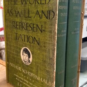 The World as Will and Representation front of slipcase and spines of both volumes inside slipcase