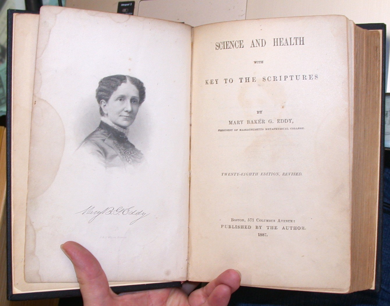 Science and Health title page and frontispiece