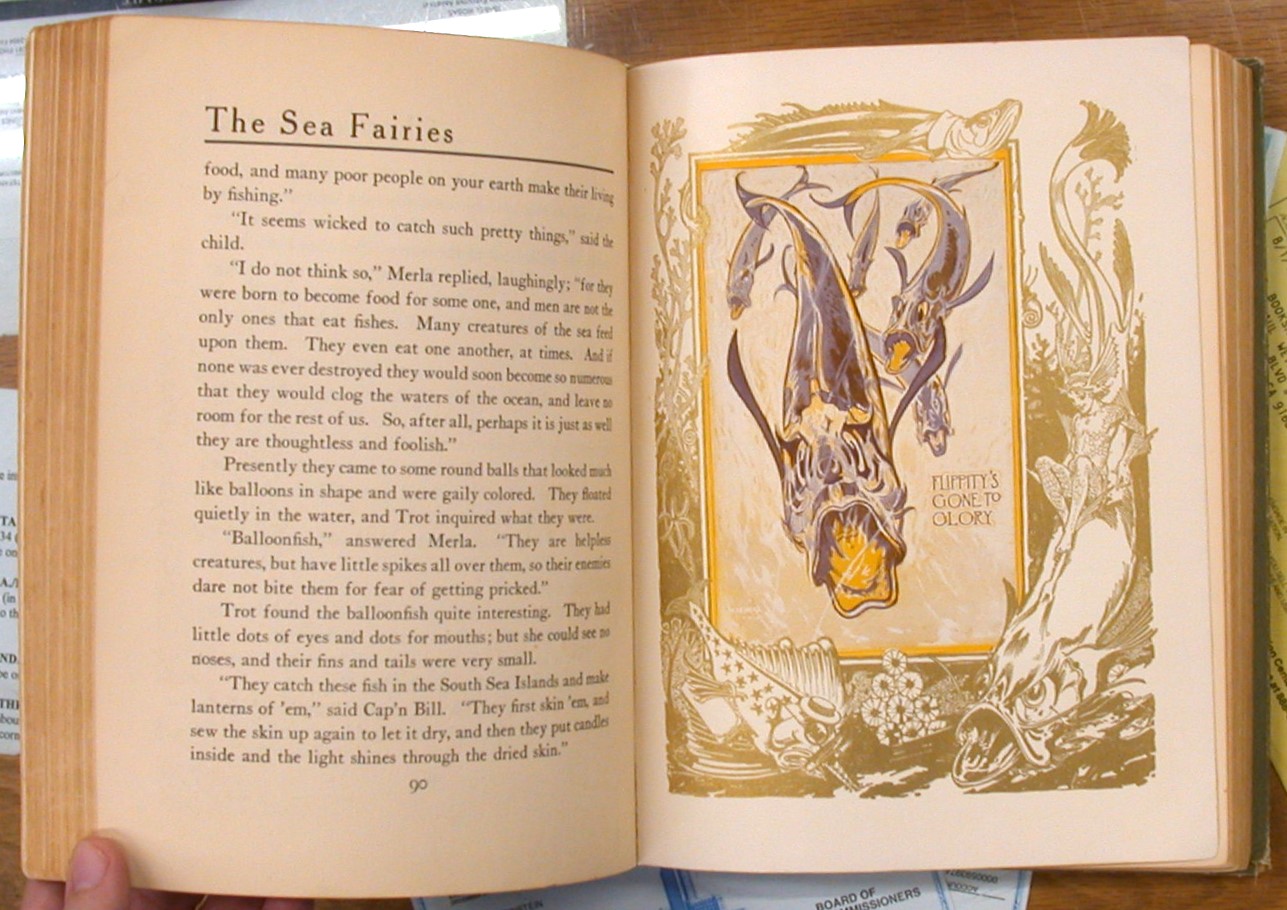 The Sea Fairies pages with illustration