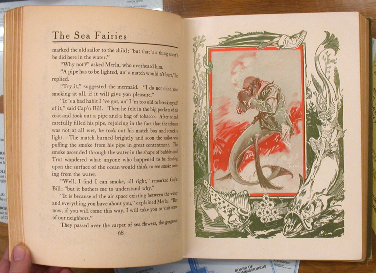 The Sea Fairies pages with illustration