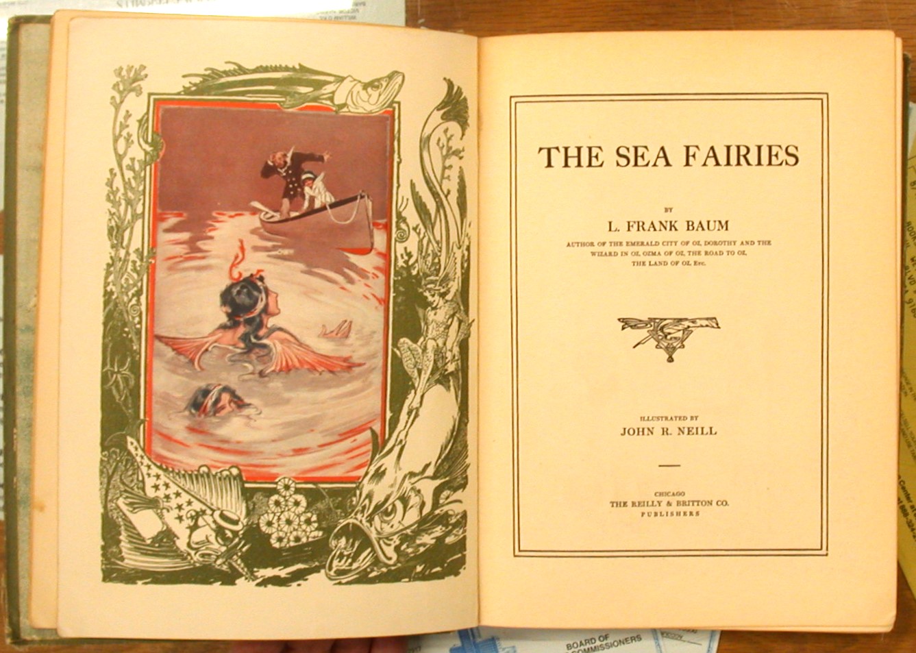 The Sea Fairies title page and frontispiece