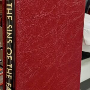 The Sins of the Fathers jacketed spine of book inside slipcase